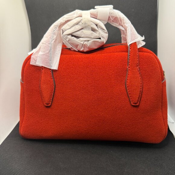 Madewell the medium crossbody bag in Bandana Red suede - Brand New - Never used - Picture 2 of 13